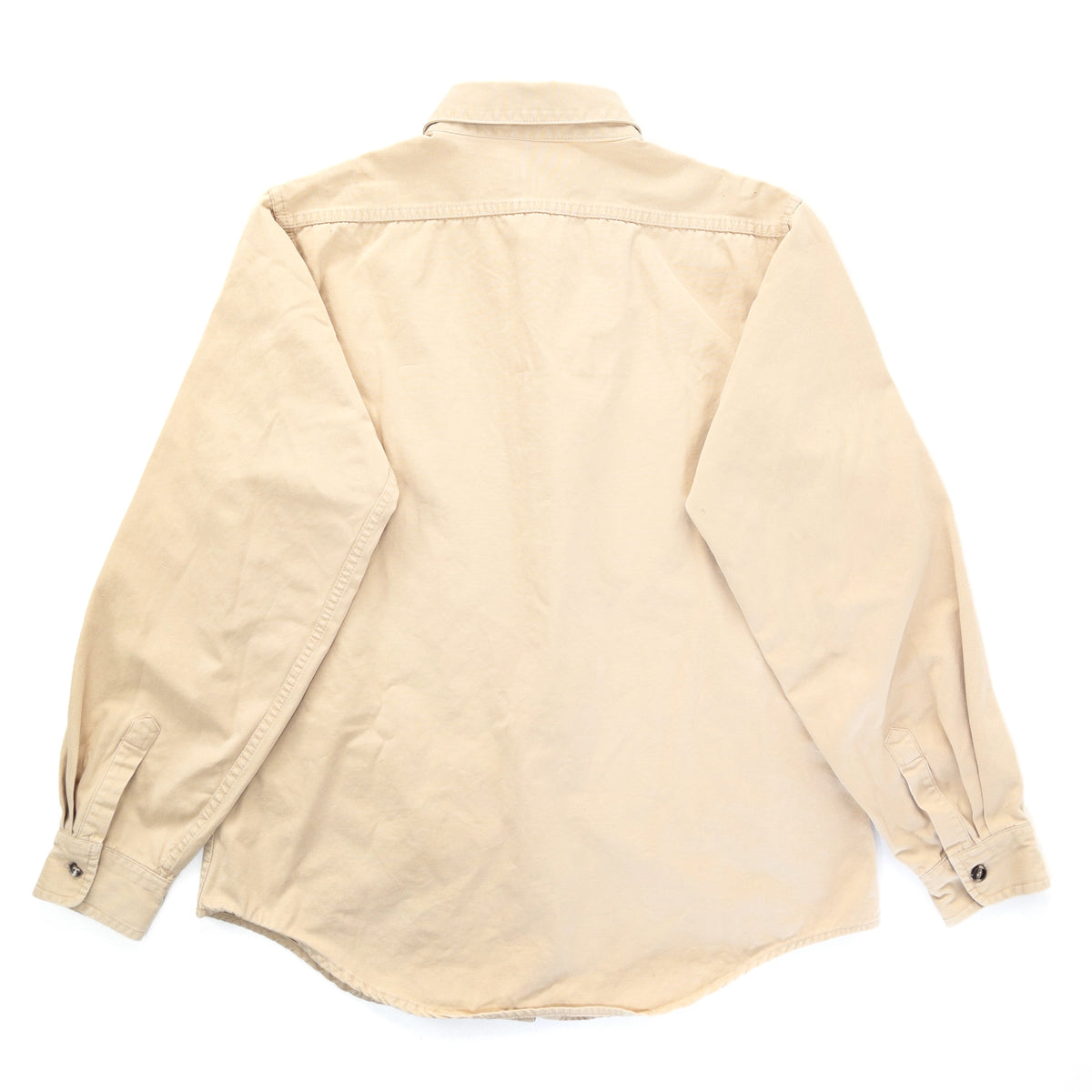1980s Patagonia Original Garment Dyed Cotton Canvas Shirt, Light Tan (XL)