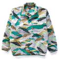 2016 Patagonia Printed Synchilla Snap-T, Trout Tails: Green (M/L)