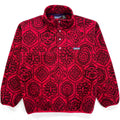 1995 Patagonia Printed Synchilla Snap-T, Nepali Hexagon: Chili (M)