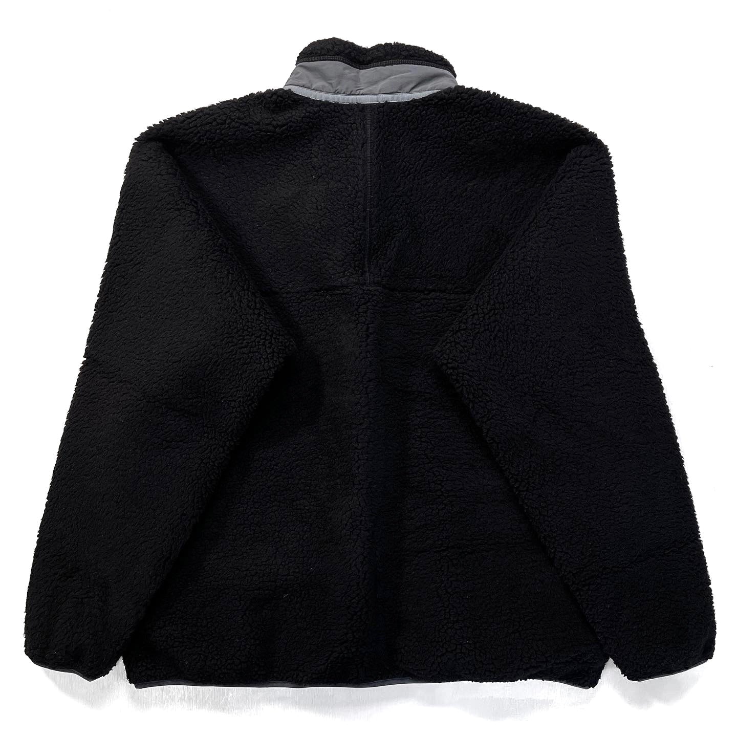 2015 Patagonia Classic Retro-X Fleece Jacket, Black & Grey (XXL)