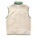 2009 Patagonia Classic Retro-X Fleece Vest, Natural & Elm Green (L)