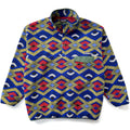 2014 Patagonia Printed Synchilla Snap-T, Slowfoot: Cobalt Blue (XL)
