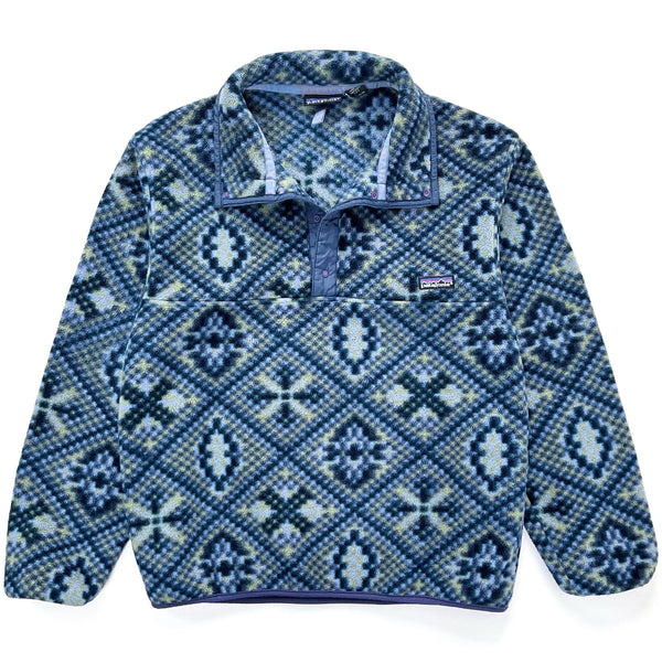 1992 Patagonia Made In The U.S.A. Printed Synchilla Snap-T, Mosaic (M)