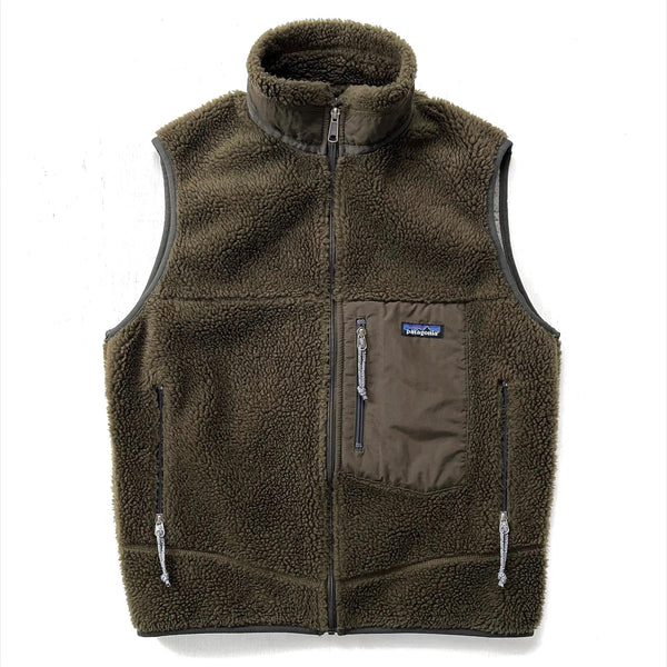 2001 Patagonia Made In The U.S.A. Retro-X Vest, Brown Olive (M)