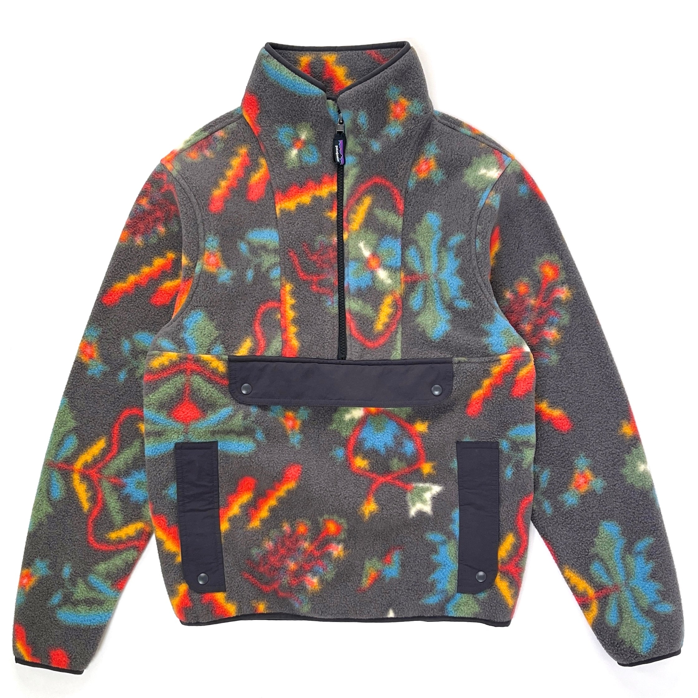 1996 Patagonia Printed Synchilla Snap-T, Minnehaha: Carmine (S/M