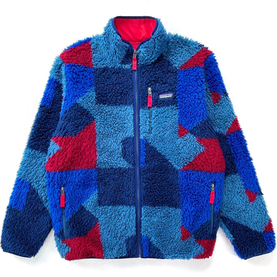 2014 Patagonia Classic Retro-X Cardigan, Blocks: Glass Blue (XL)