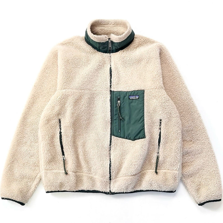 1999 Patagonia Retro-X Fleece Jacket, Natural & Hunter (XL)