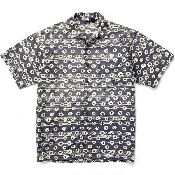 1995 Patagonia Mens Surya Batik Print Shirt, Tribal: Condor (M/L)