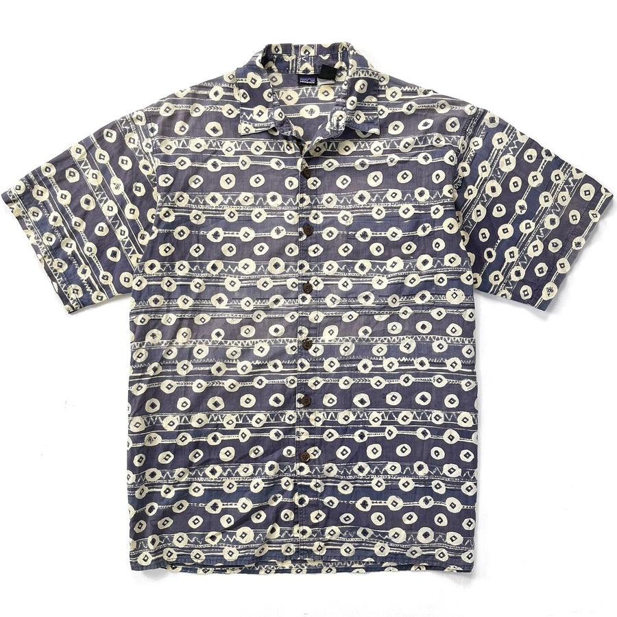 1995 Patagonia Mens Surya Batik Print Shirt, Tribal: Condor (M/L)