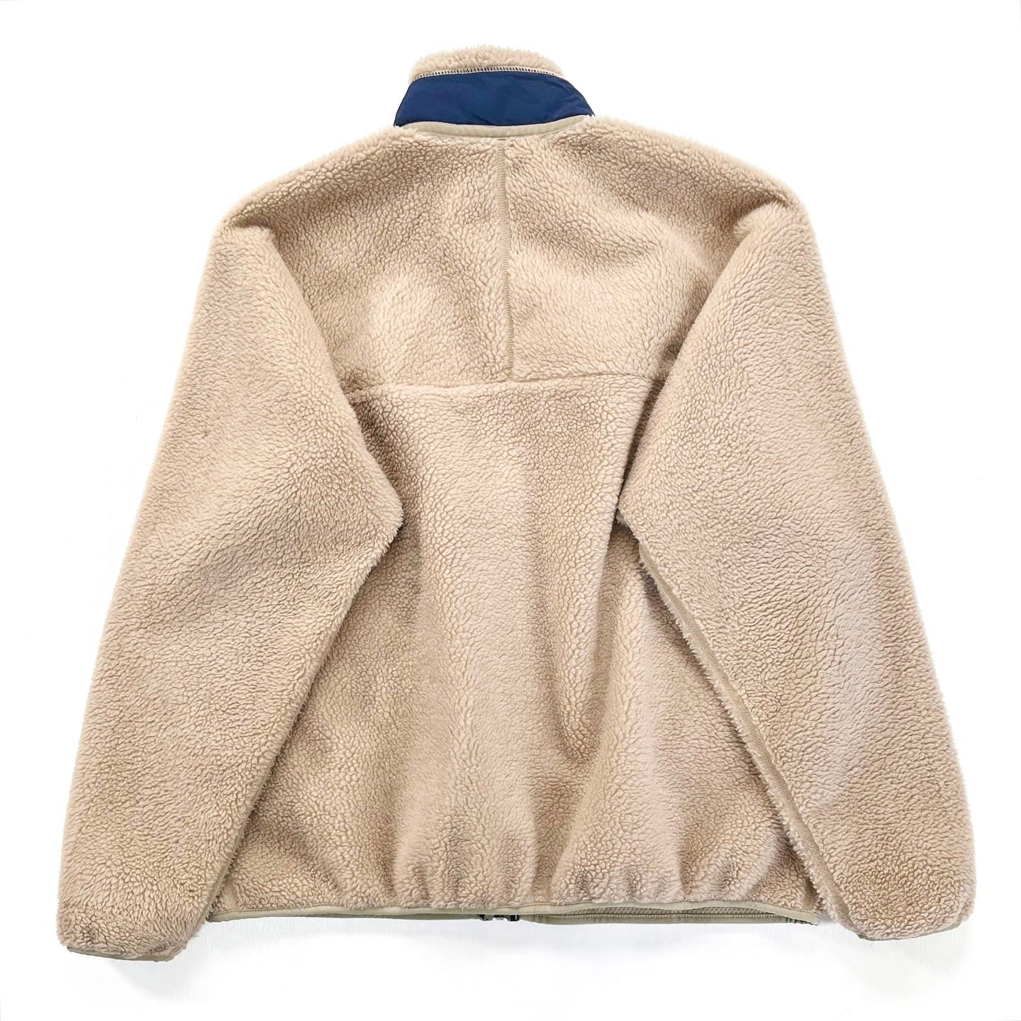 2006 Patagonia Classic Retro-X Fleece Jacket, Natural & Navy (XL)