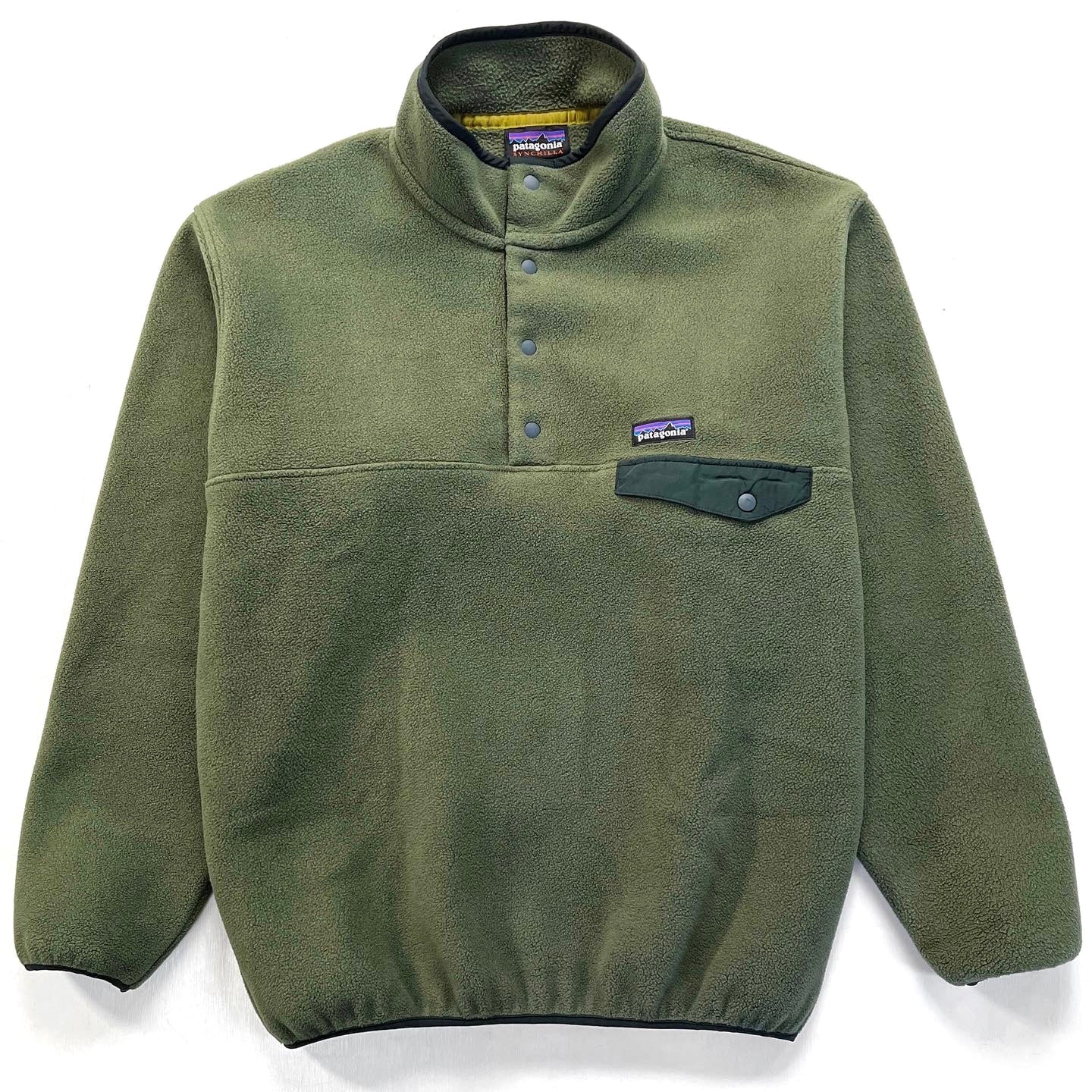 2017 Patagonia Synchilla Snap-T Fleece Pullover, Olive Green (M/L)