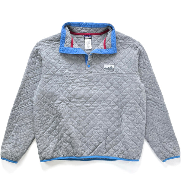 2013 Patagonia Legacy Collection Diamond Quilt Snap-T, Feather Grey (XL)
