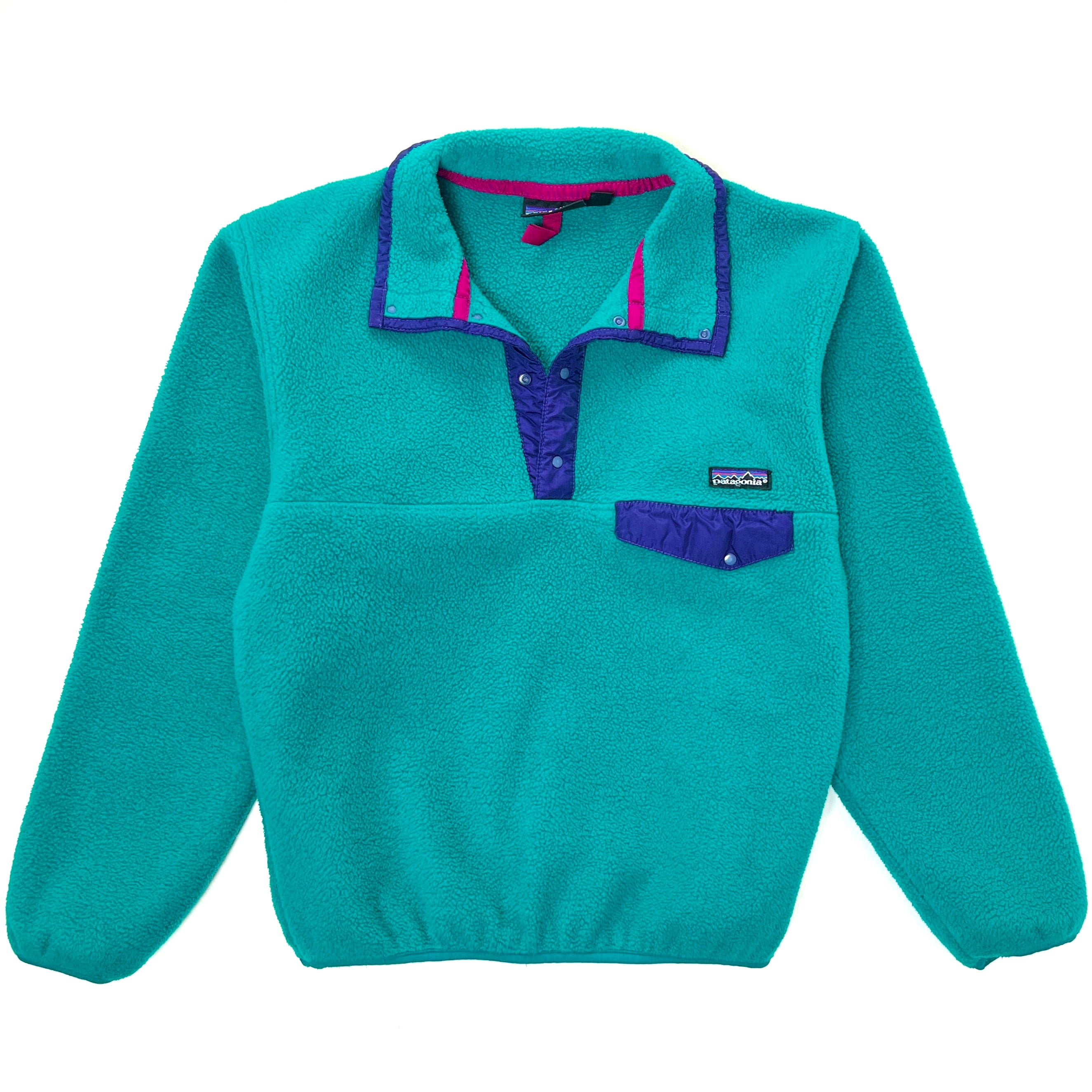 1990 Patagonia Made In The U.S.A. Synchilla Snap-T, Dark Teal