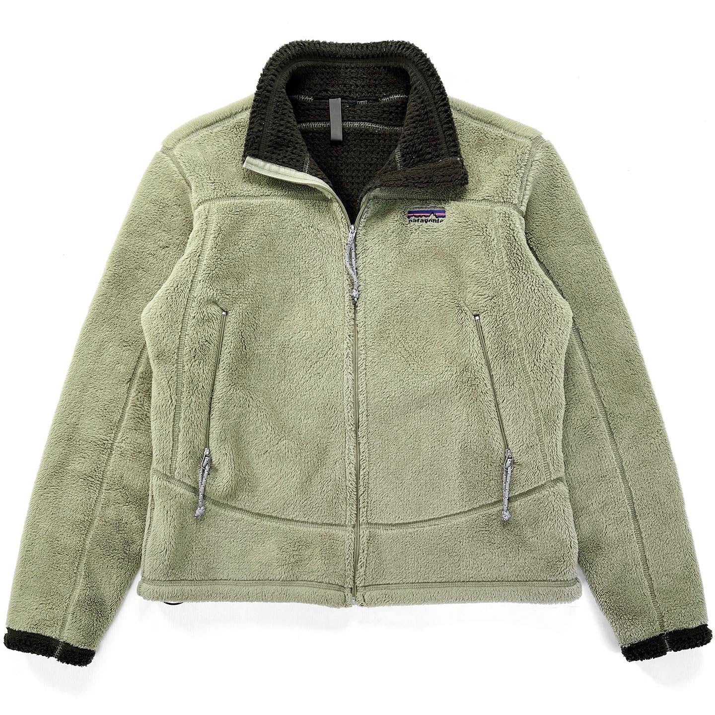 2002 Patagonia Womens R4 Fleece Jacket, Weathered Green (M)