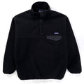 1997 Patagonia Synchilla Snap-T Pullover, Black & Hunter (L)
