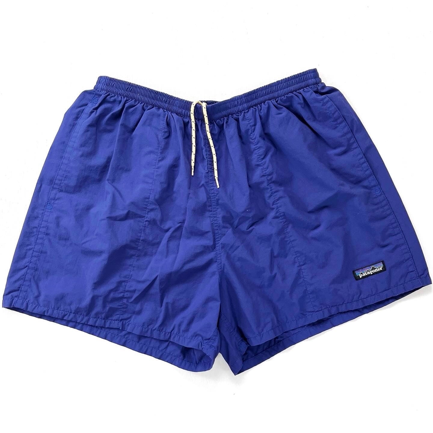 2001 Patagonia Mens 3.5” Nylon Baggies Shorts, Blueberry (L)