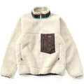 2014 Patagonia Classic Retro-X Fleece Jacket, Natural & Brown (M)