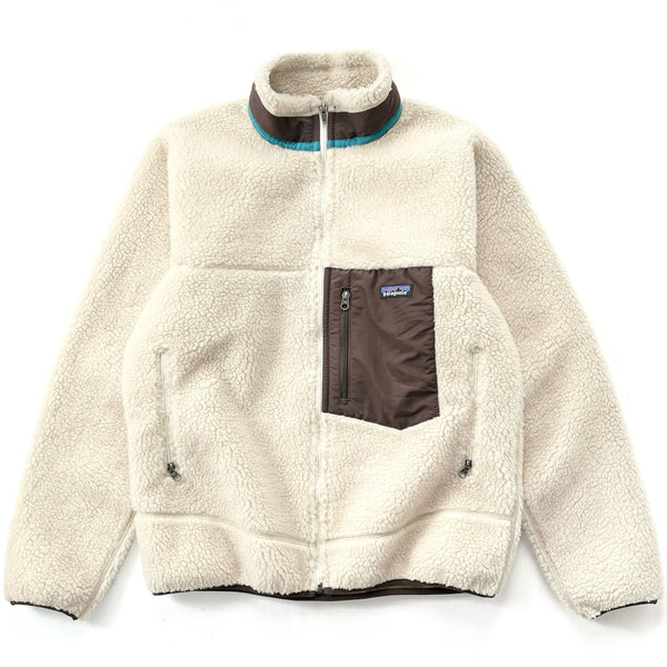 2014 Patagonia Classic Retro-X Fleece Jacket, Natural & Brown (M)