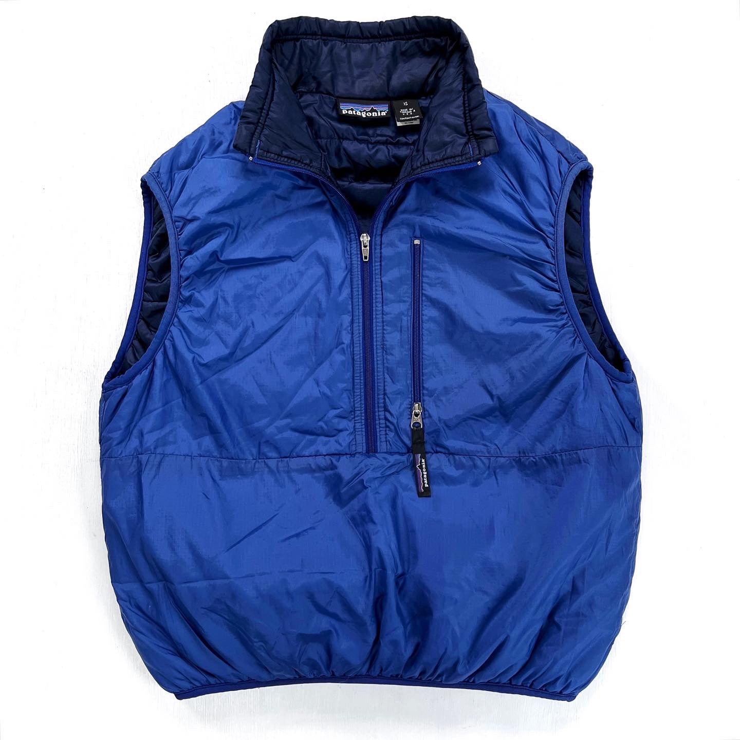 1998 Patagonia Puffball Insulated Ripstop Vest, Storm Blue (XS/S)