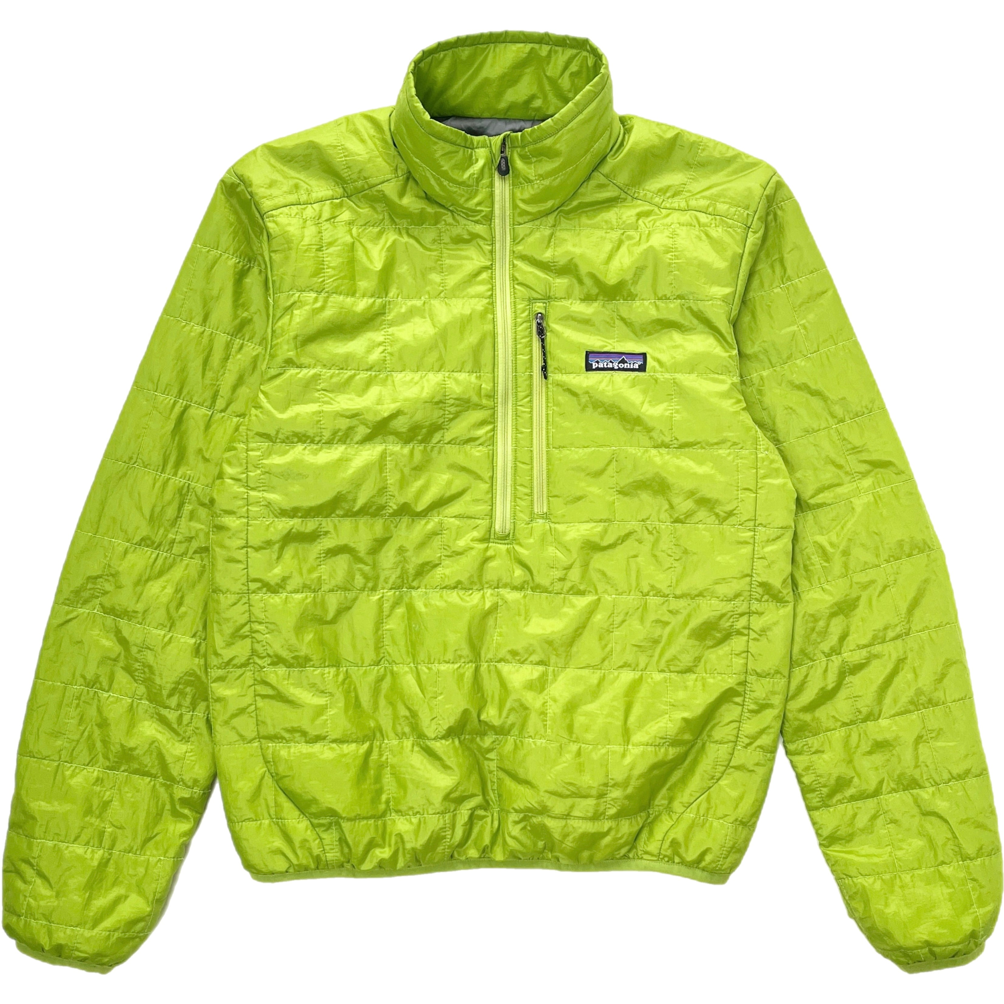 2012 Patagonia Mens Nano Puff Insulated Half-Zip Pullover, Gecko