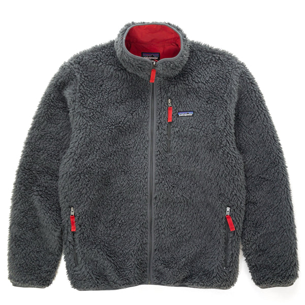 2014 Patagonia Classic Retro-X Deep Pile Fleece Cardigan, Forge Grey (M)