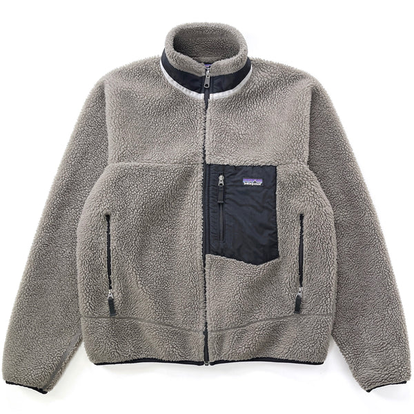 2010 Patagonia Classic Retro-X Fleece Jacket, Charcoal Grey & Black (M)