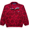 1995 Patagonia Printed Synchilla Snap-T, Nepali Hexagon: Chili (M)