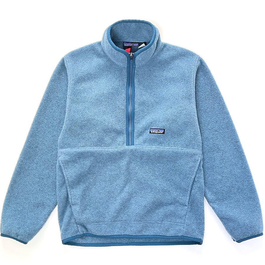 2001 Patagonia Synchilla Marsupial Half-Zip Fleece Pullover, Dusty Blue (S)