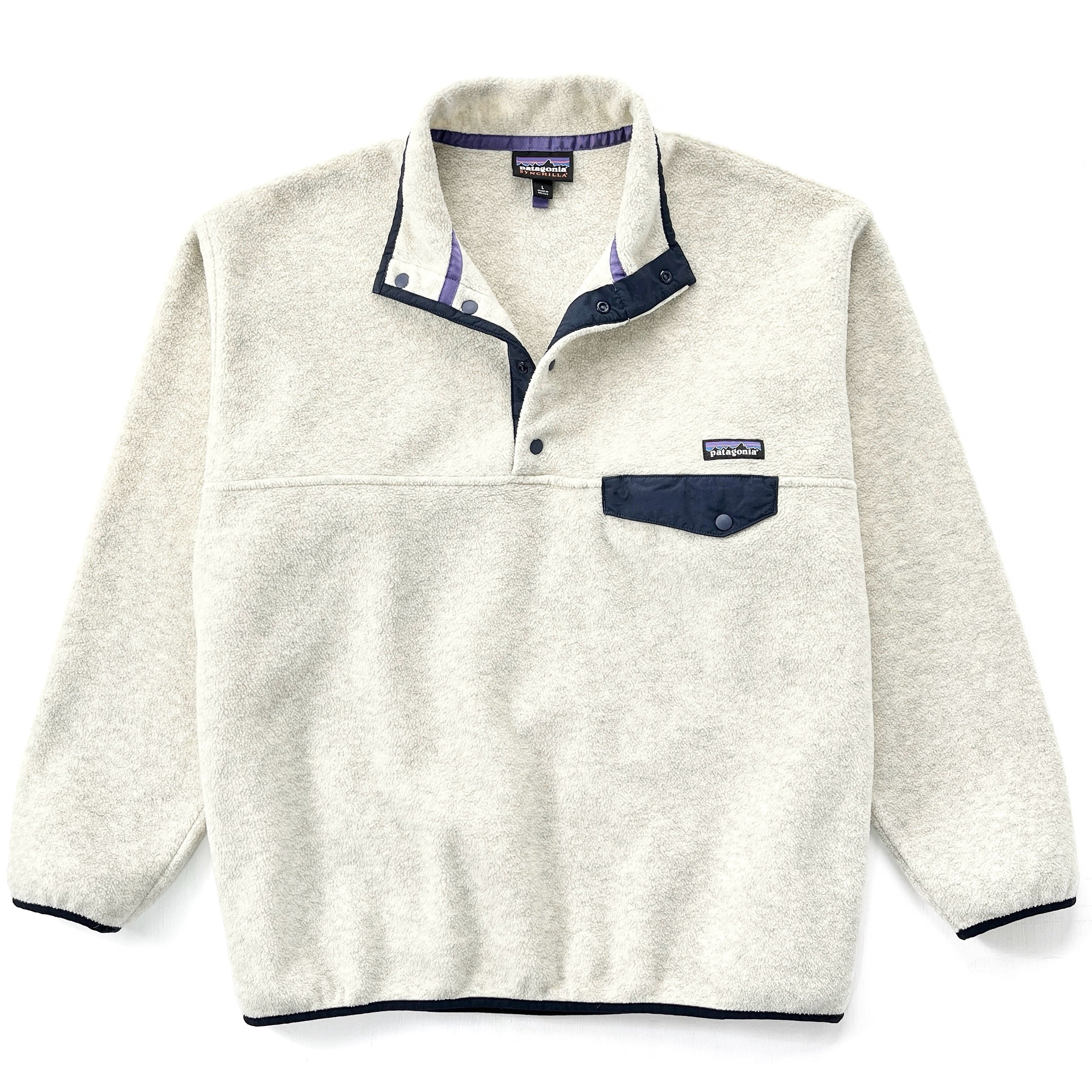 2015 Patagonia Synchilla Snap-T Pullover, Oatmeal Heather (L)