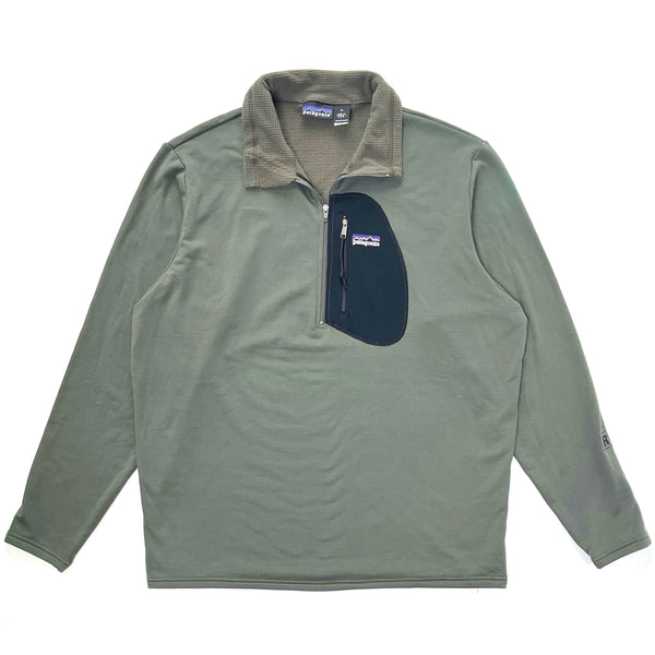 2002 Patagonia Made In The U.S.A. R1 Regulator Pullover, Loden Green (XL)