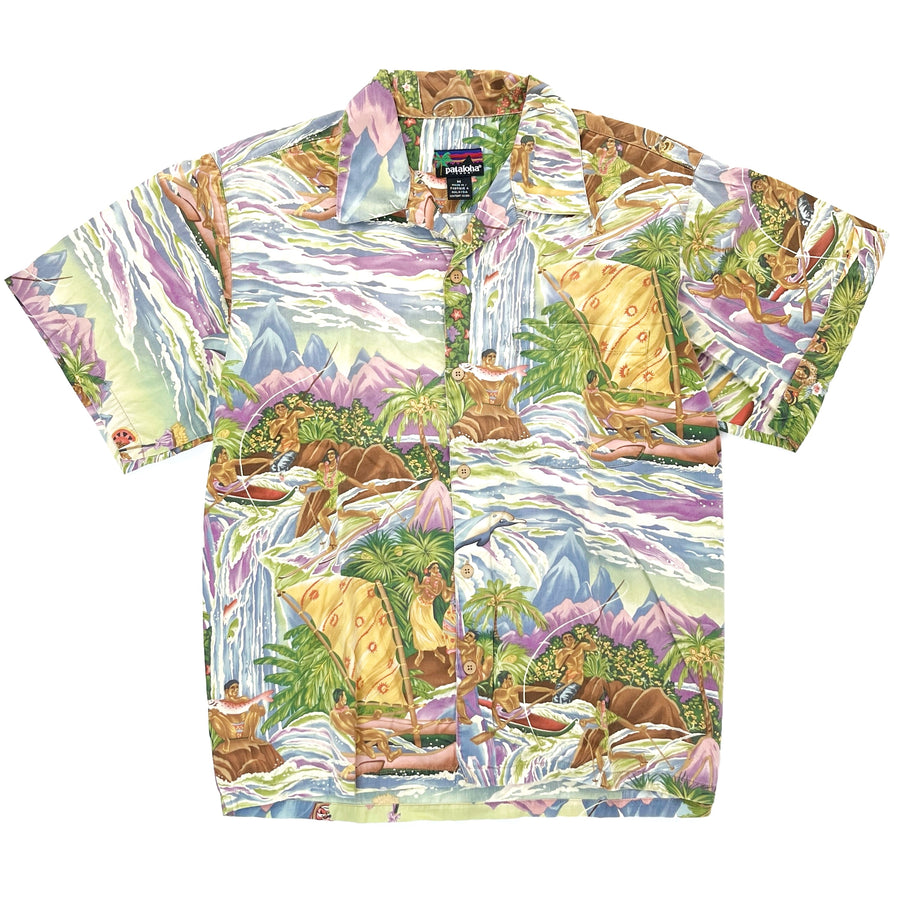 1994 Patagonia Limited Edition Pataloha Print Shirt, Paradise: Multi Hue (M/L)
