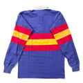 1980s Patagonia Cotton Rugby Shirt, Blue / Red / Yellow (XS/S)