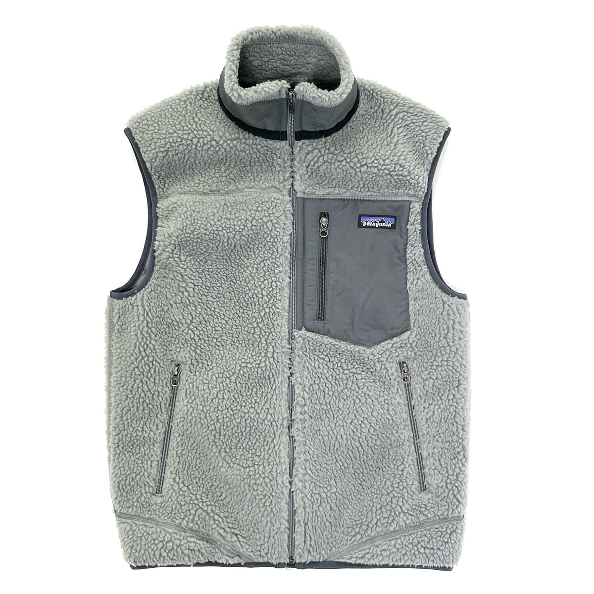 2014 Patagonia Classic Retro-X Fleece Vest, Narwhal Grey (XS/S)