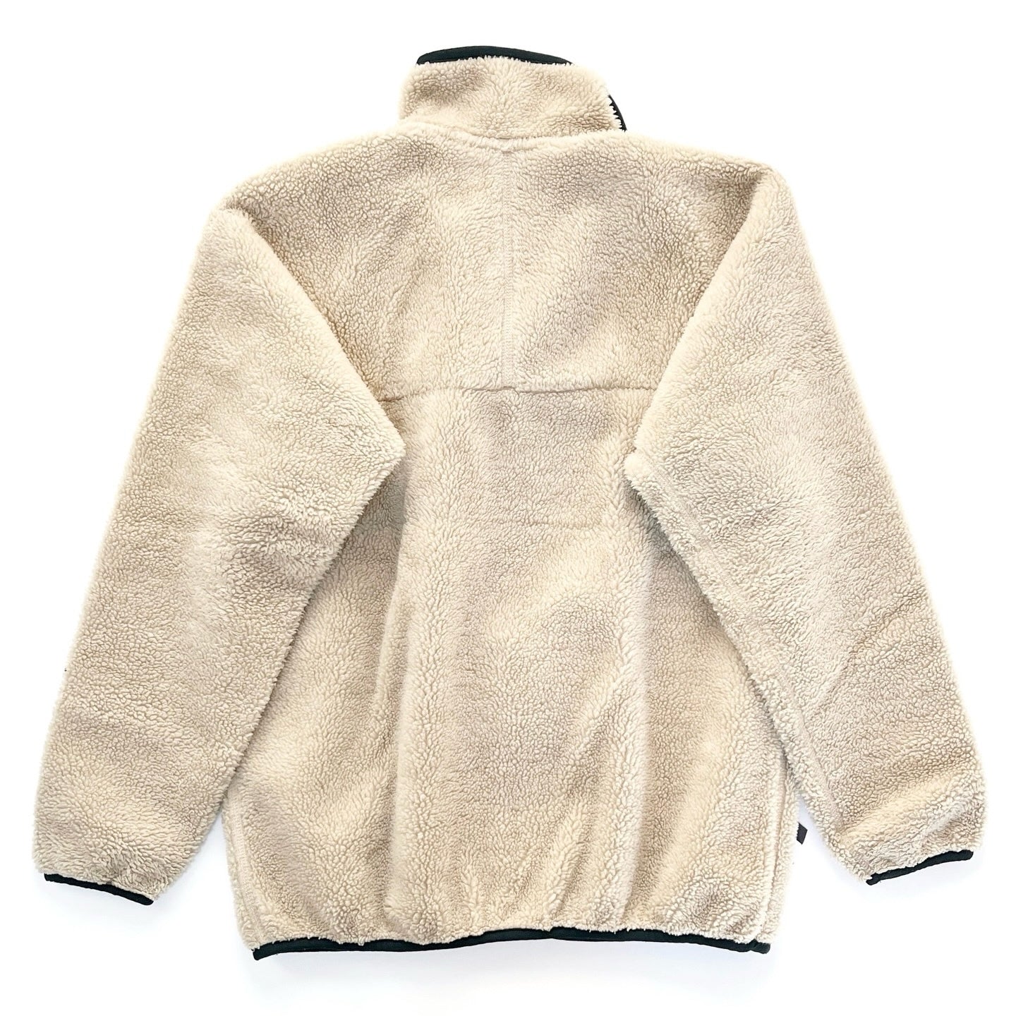 1997 Patagonia Made In The U.S.A. Retro Pile Cardigan, Natural & Hunter (S/M)