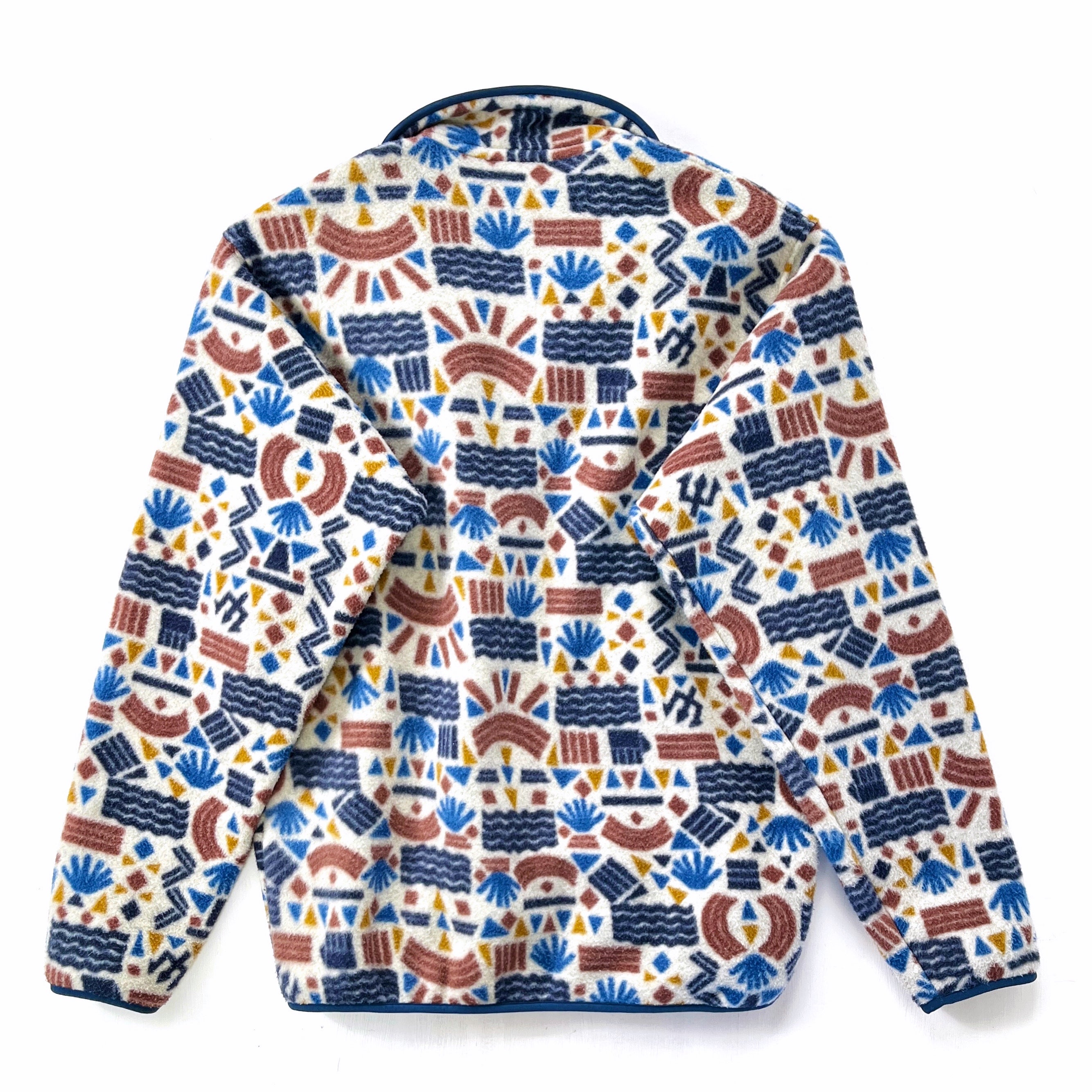 2019 Patagonia Printed Synchilla Snap-T, Protected Peaks: Multi (S)