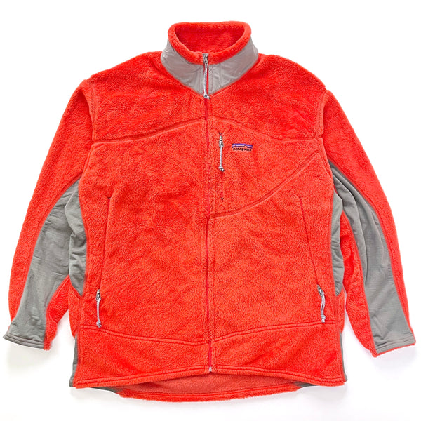 2003 Patagonia Made In The U.S.A. R2 Full-Zip Fleece Jacket, Fire Orange (XL)