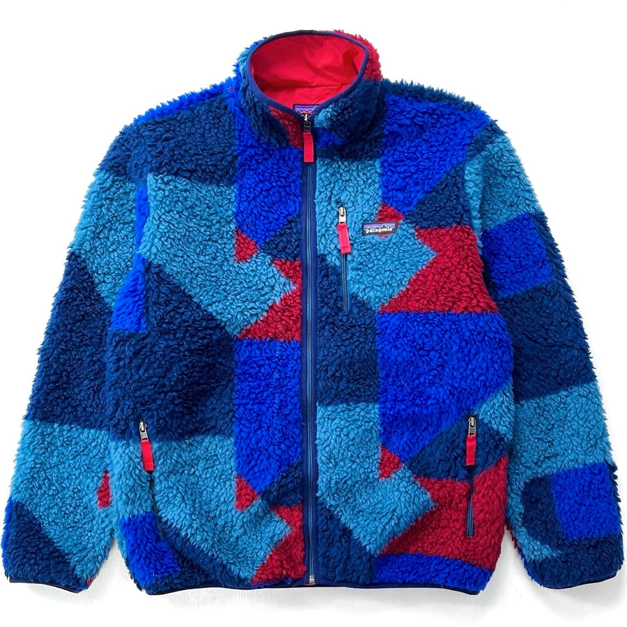 2014 Patagonia Classic Retro-X Cardigan, Blocks: Glass Blue (L)