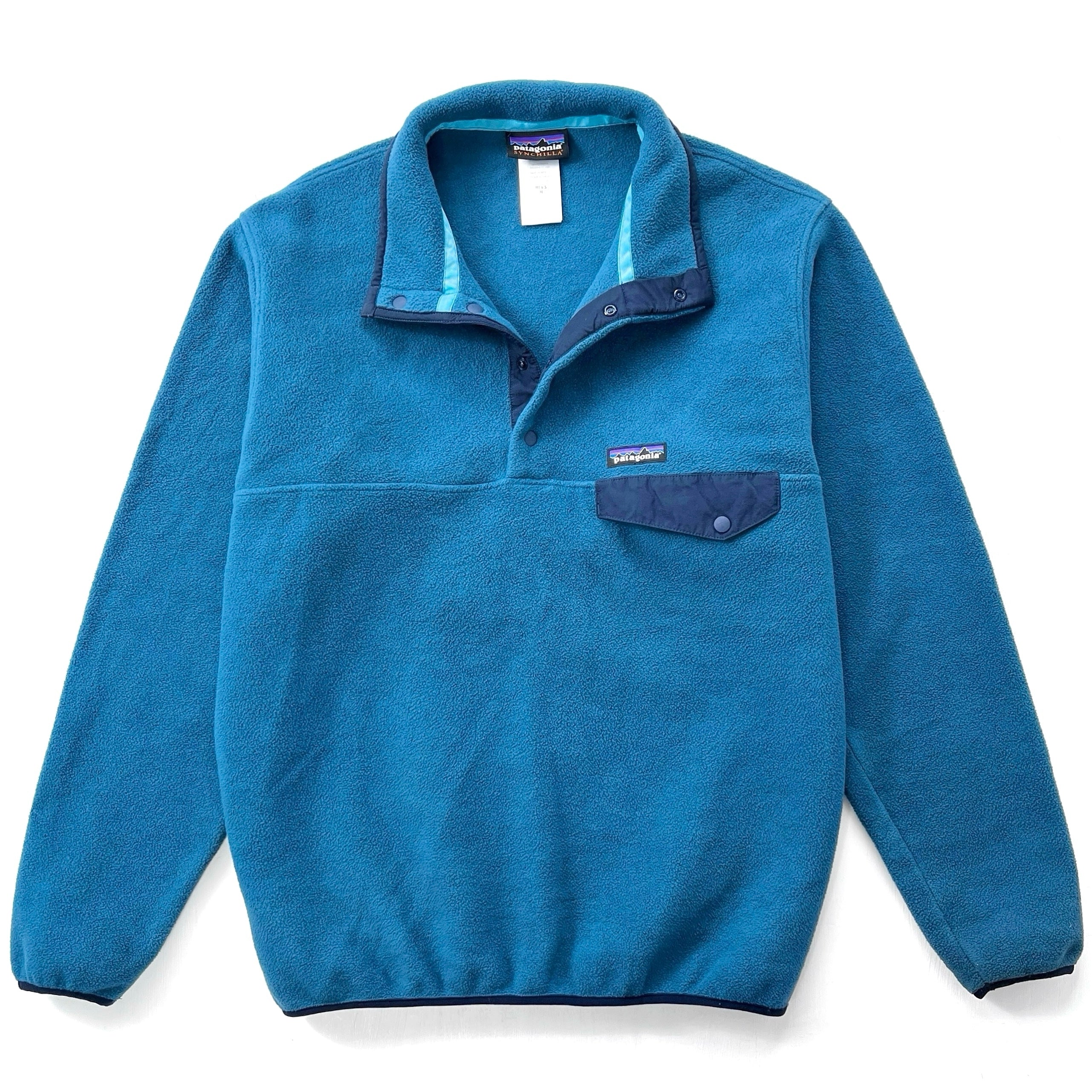 2015 Patagonia Synchilla Snap-T Fleece Pullover, Atlantic Blue (M)