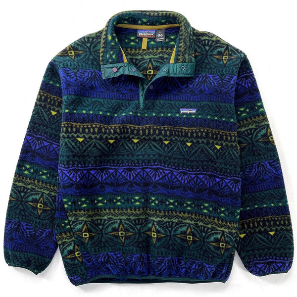 1997 Patagonia Printed Synchilla Snap-T, Tradewinds: Hunter (M)