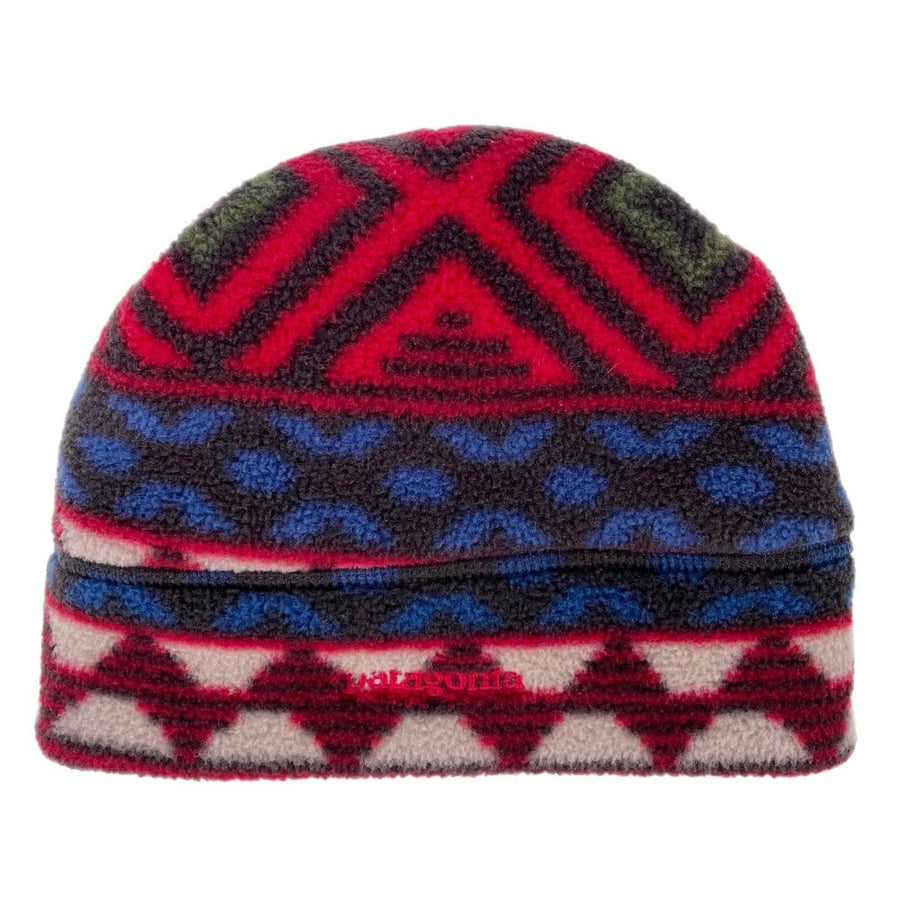 1998 Patagonia Printed Synchilla Hat, Saltillo: Burnt Chili (M)