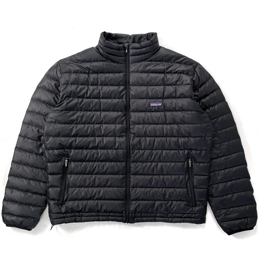 2007 Patagonia Mens Ripstop Polyester Full-Zip Down Jacket, Black (L)