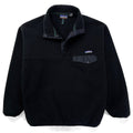 1997 Patagonia Synchilla Snap-T Pullover, Black & Hunter (L)