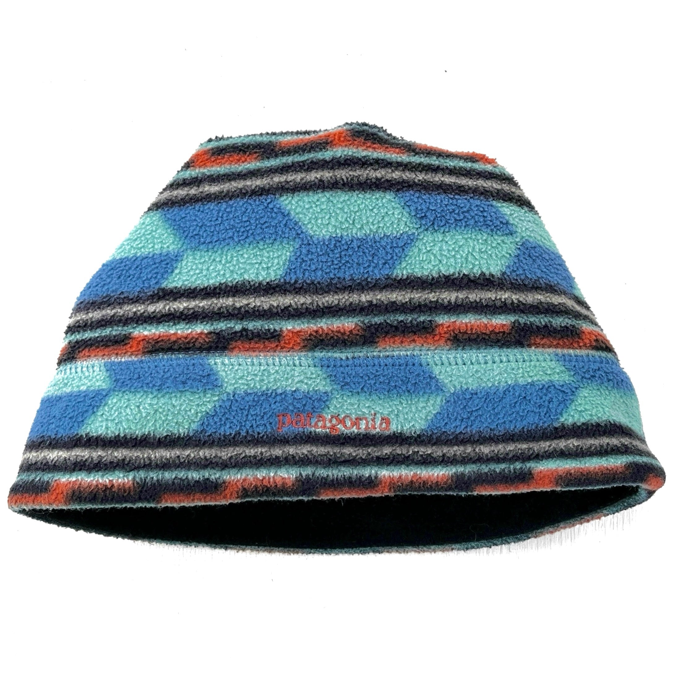 1995 Patagonia Printed Synchilla Fleece Hat, Anatolia: Bluegrass (L)