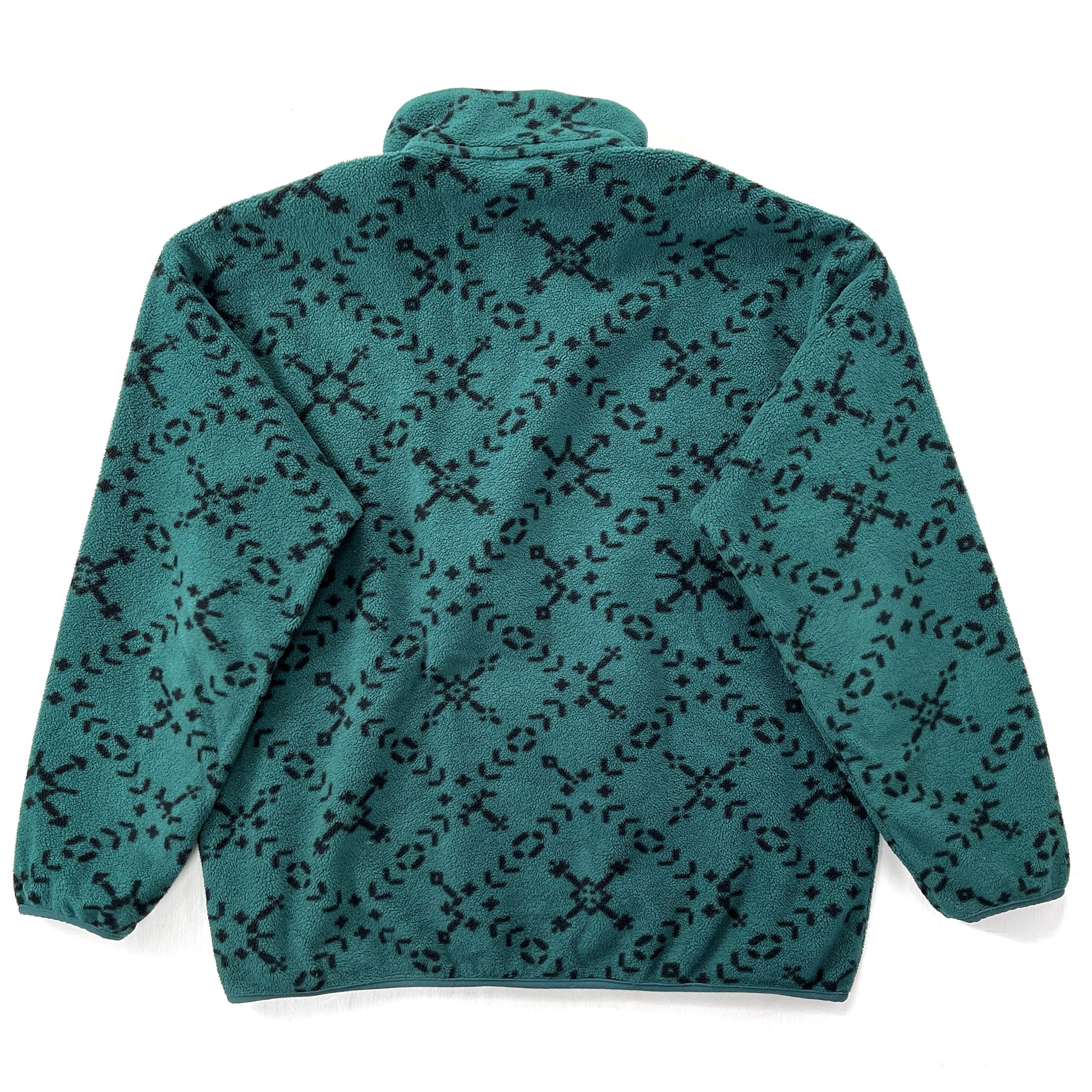 1994 Patagonia Printed Synchilla Snap-T Pullover, Sno: Spruce (XL)