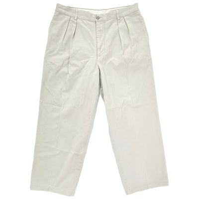 1999 Patagonia Mens Pleated Cotton Twill Pants, Light Stone (36)