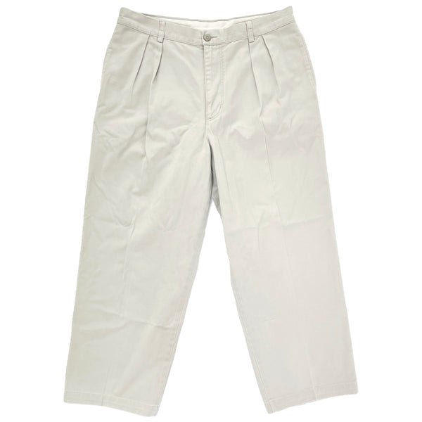 1999 Patagonia Mens Pleated Cotton Twill Pants, Light Stone (36)