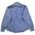 1970s Patagonia “Big Label” Cotton Canvas Shirt, Faded Blue (S)
