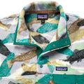 2016 Patagonia Printed Synchilla Snap-T, Trout Tails: Green (M/L)