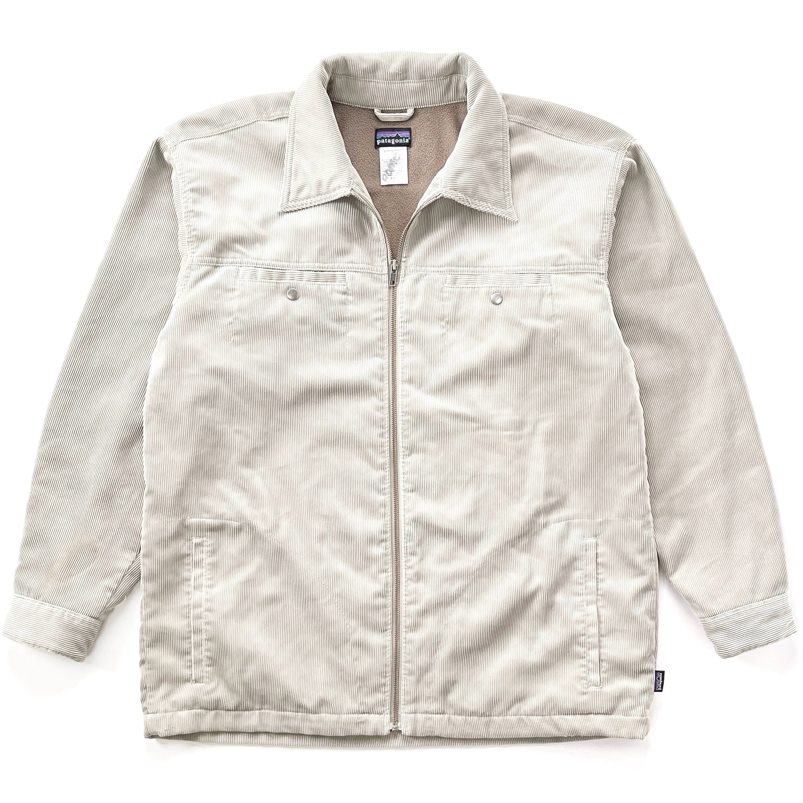 2007 Patagonia Heavyweight Fleece-Lined Corduroy Ranch Jacket, Light Tan (L)