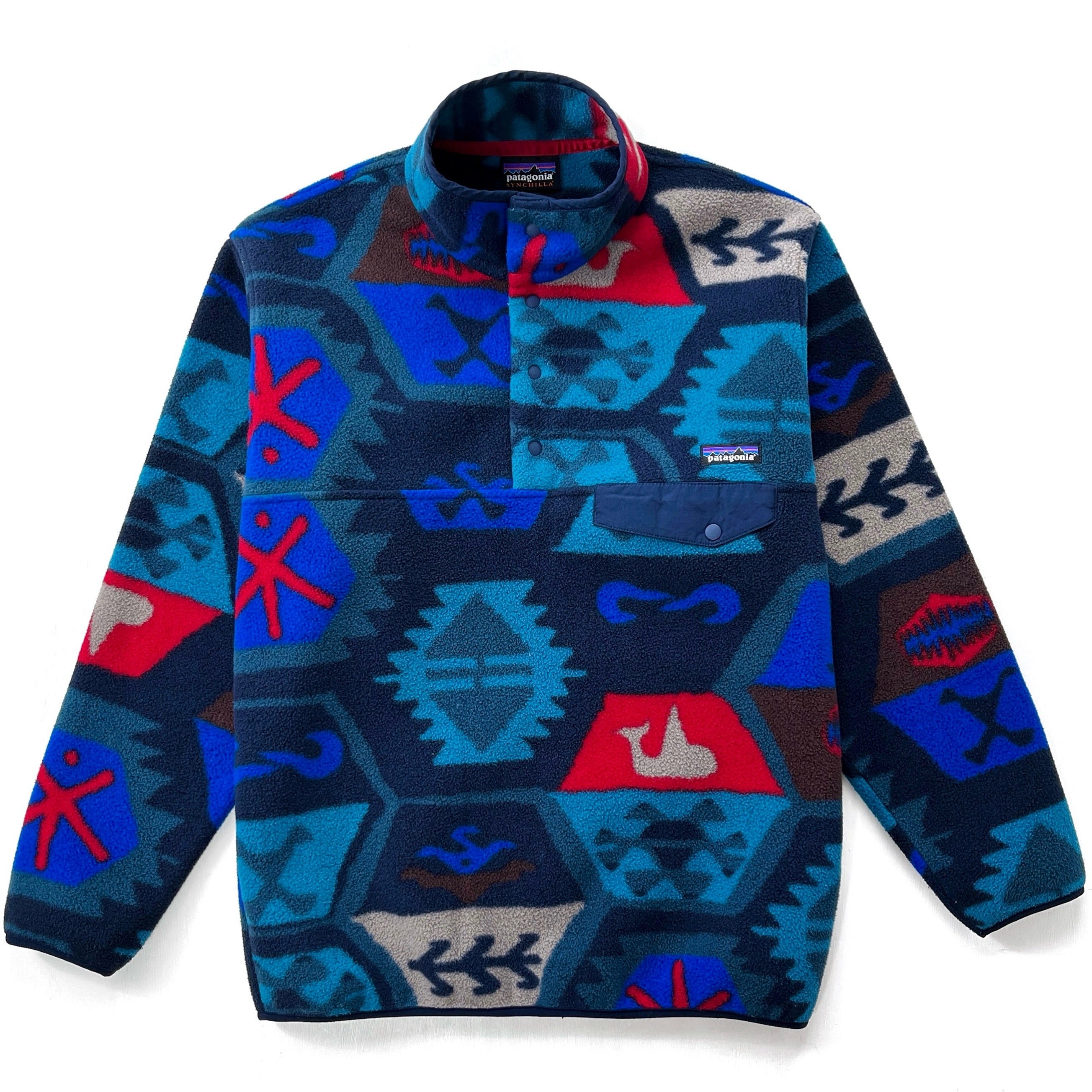 Patagonia printed fleece hotsell